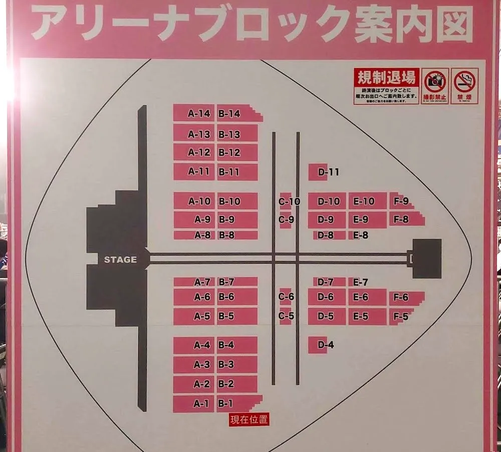 櫻坂46 ライブツアー 2022 “As you know?” 東京ドームの座席表