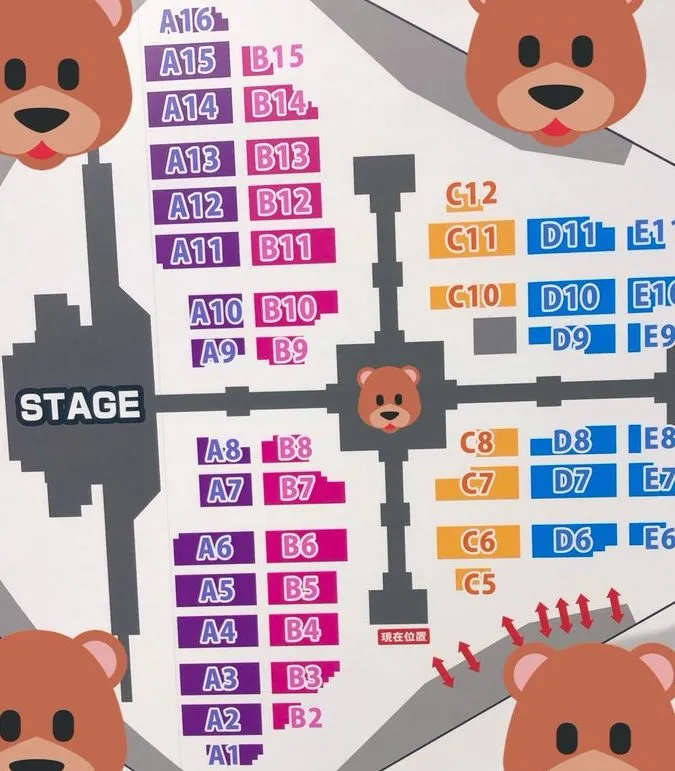 乃木坂46 真夏の全国ツアー2019 福岡ヤフオクドームの座席表