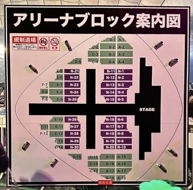 Nissy ライブ2023 東京ドームの座席表