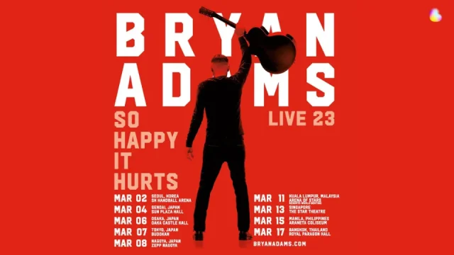 BRYAN ADAMS SO HAPPY IT HURTS JAPAN TOUR 2023 セトリ