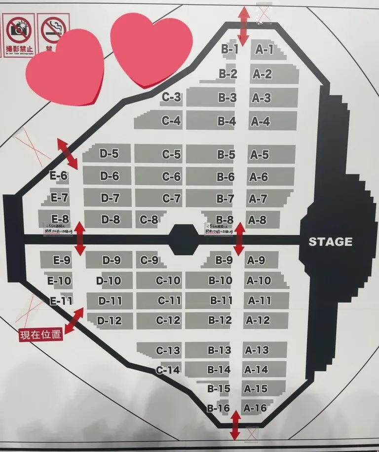SixTONES ライブツアー 2023 慣声の法則 in DOME 東京ドームの座席表